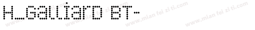 H_Galliard BT字体转换